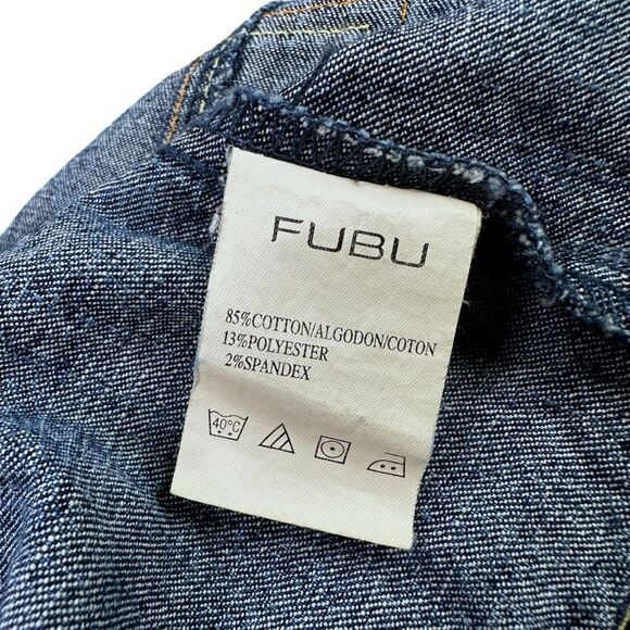 Vintage Y2K Women’s FUBU Cropped Denim Jacket - Size Large - Picture 11 of 11